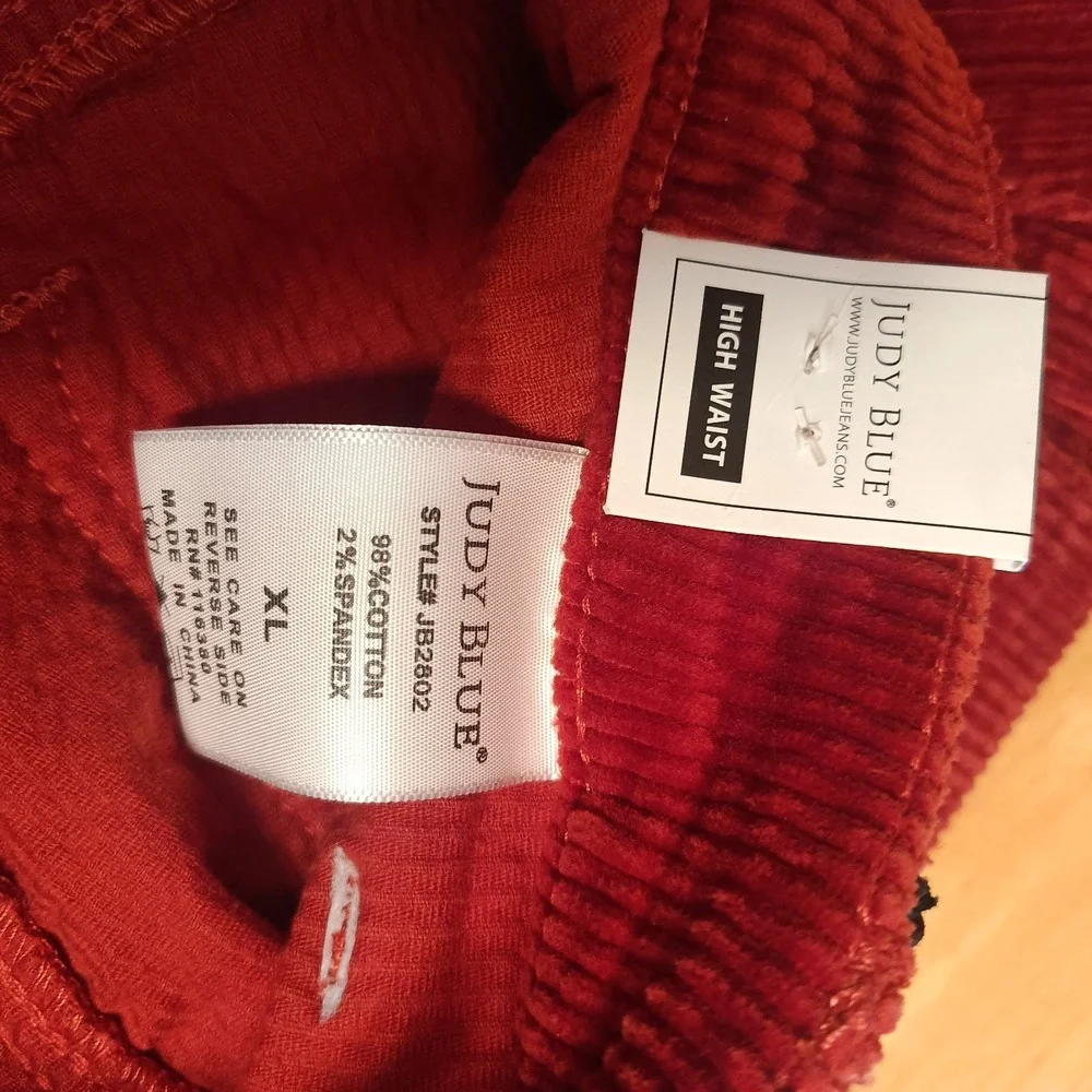 NWT Judy Blue Women's Corduroy Rust Color Skirt Button/Zip/Pockets Size XL - Picture 12 of 13